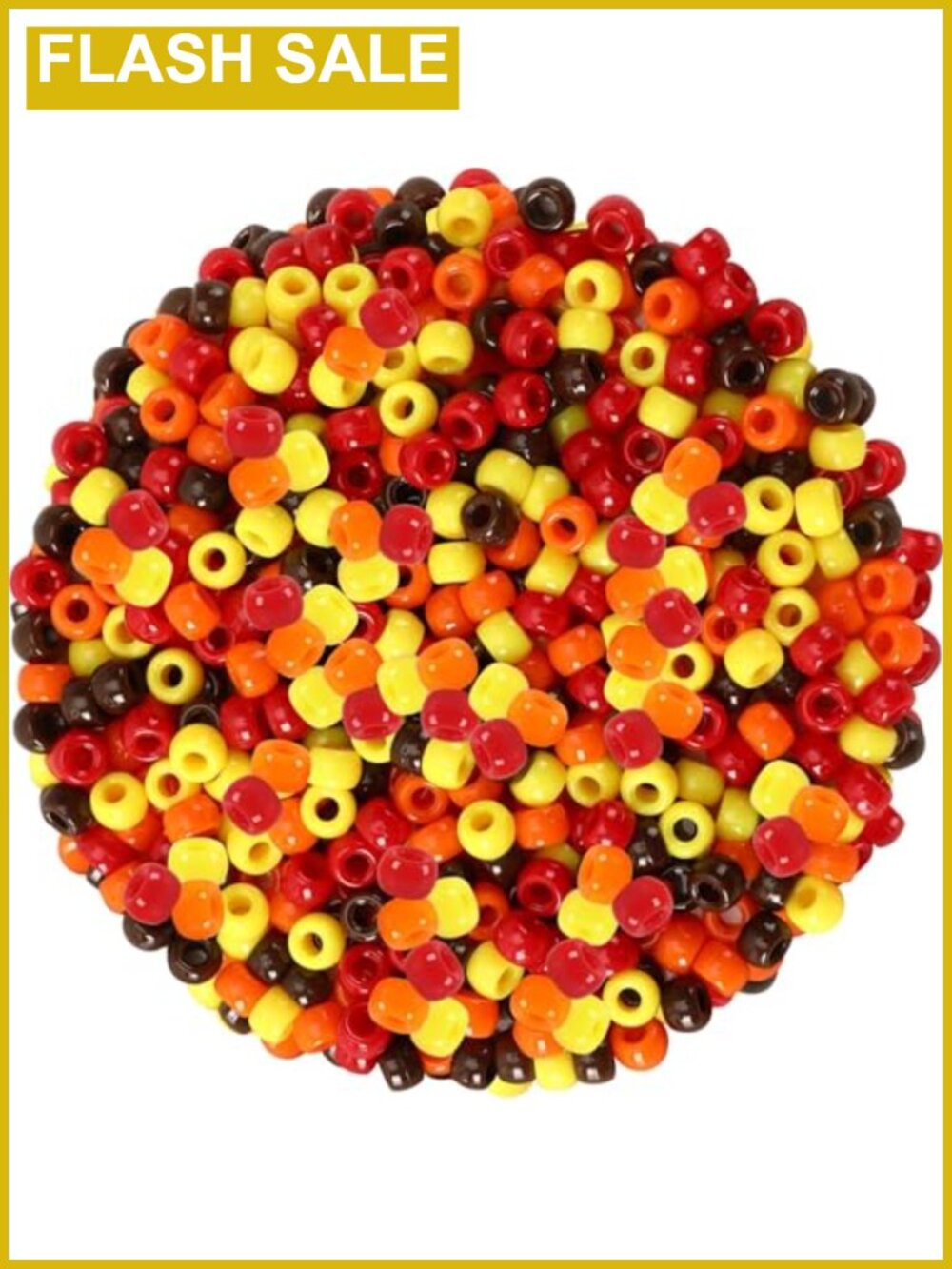 1200pc Fall Pony Beads Plastic Crafts Jewelry Making Thanksgiving